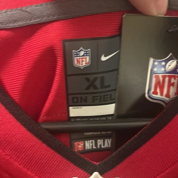 Nike Red Buccaneers Football Jersey Youth Size XL - Picture 7 of 9